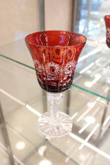 Set 6 Pahare Cu Picior Goblet Petra - 180 ml - ruby