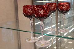 PAHAR CU PICIOR ROMAN GRAPES - 190ml - Ruby
