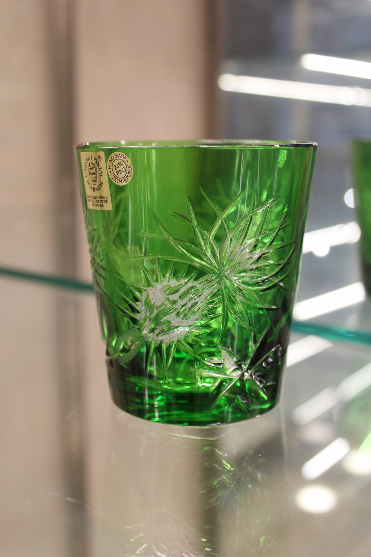 Pahar Fara Picior Thistle - 250 ml - verde
