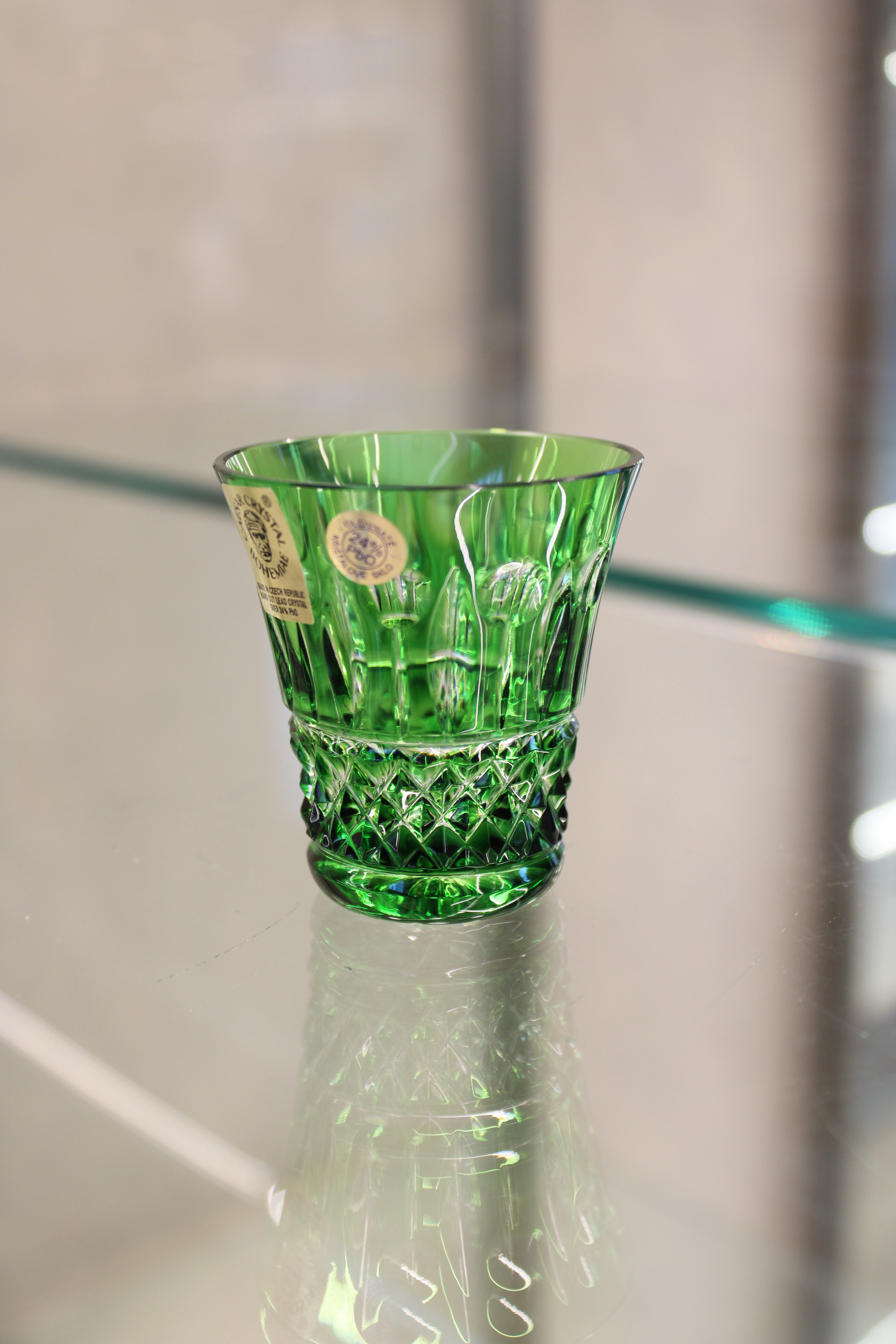 Set 6 Paharefara Picior Tomy - 45 ml - verde