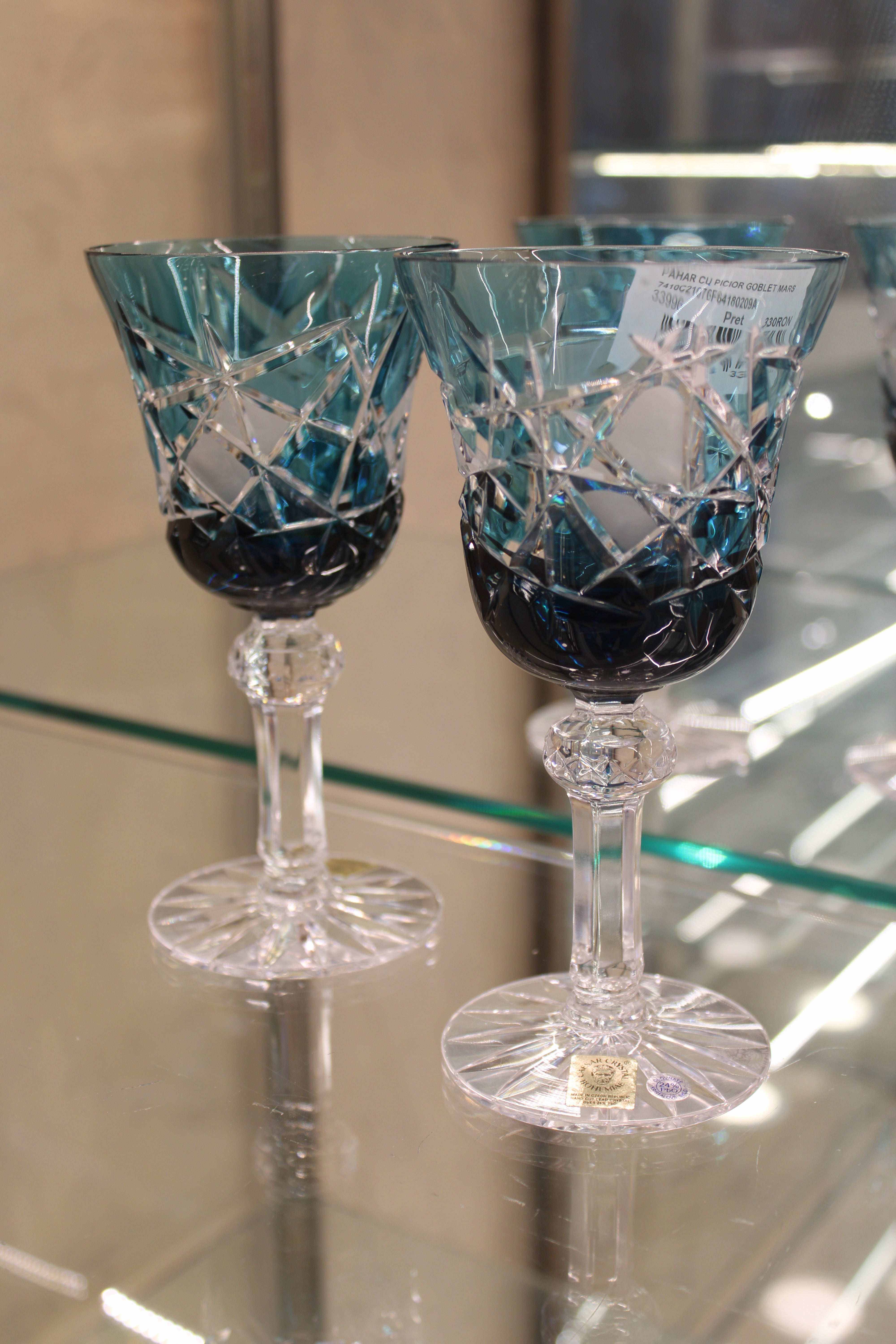 Set 2 Pahare Cu Picior Goblet Mars - 180 ml - azure