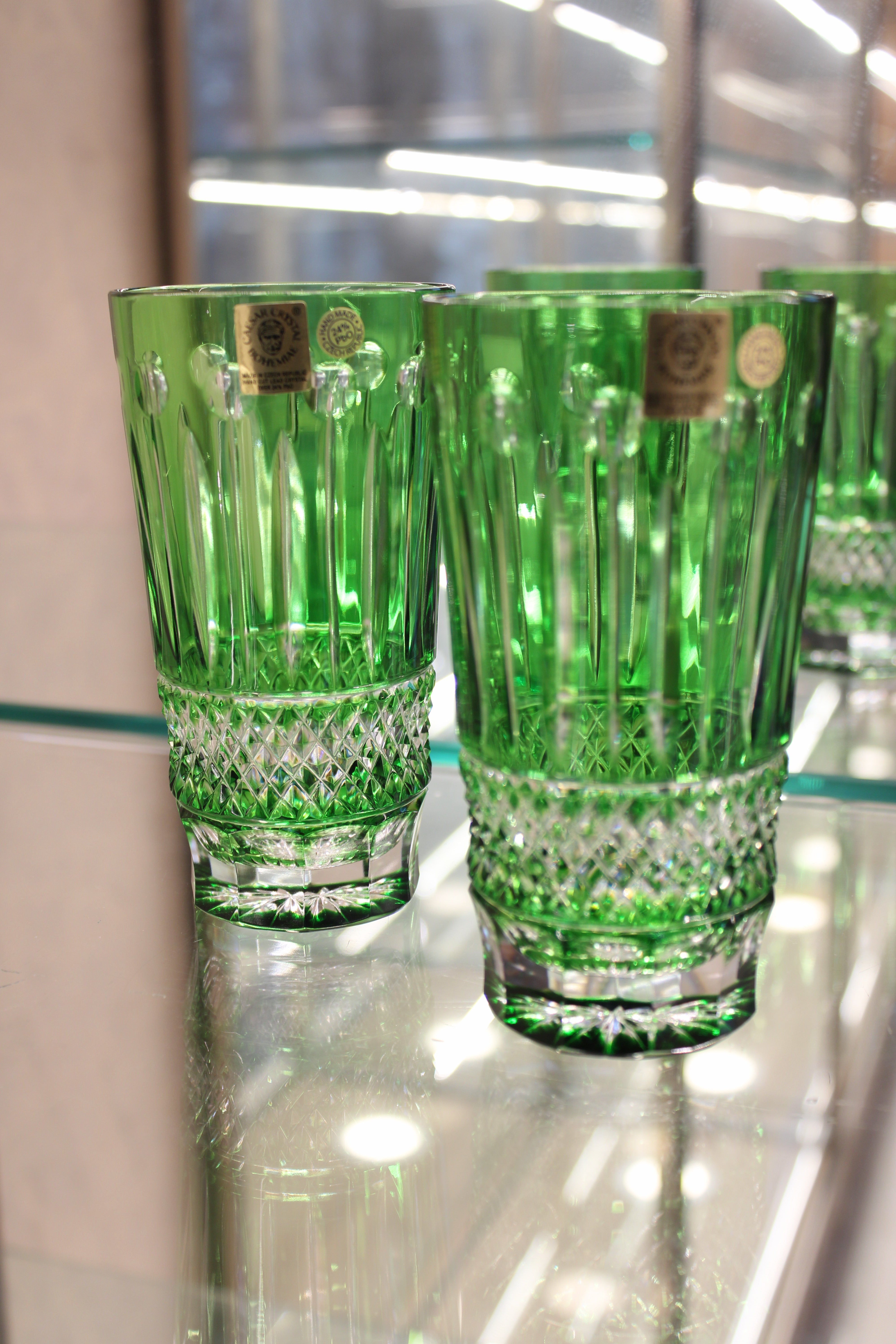 Set 2 Pahare Fara Picior Tomy - 320 ml - verde