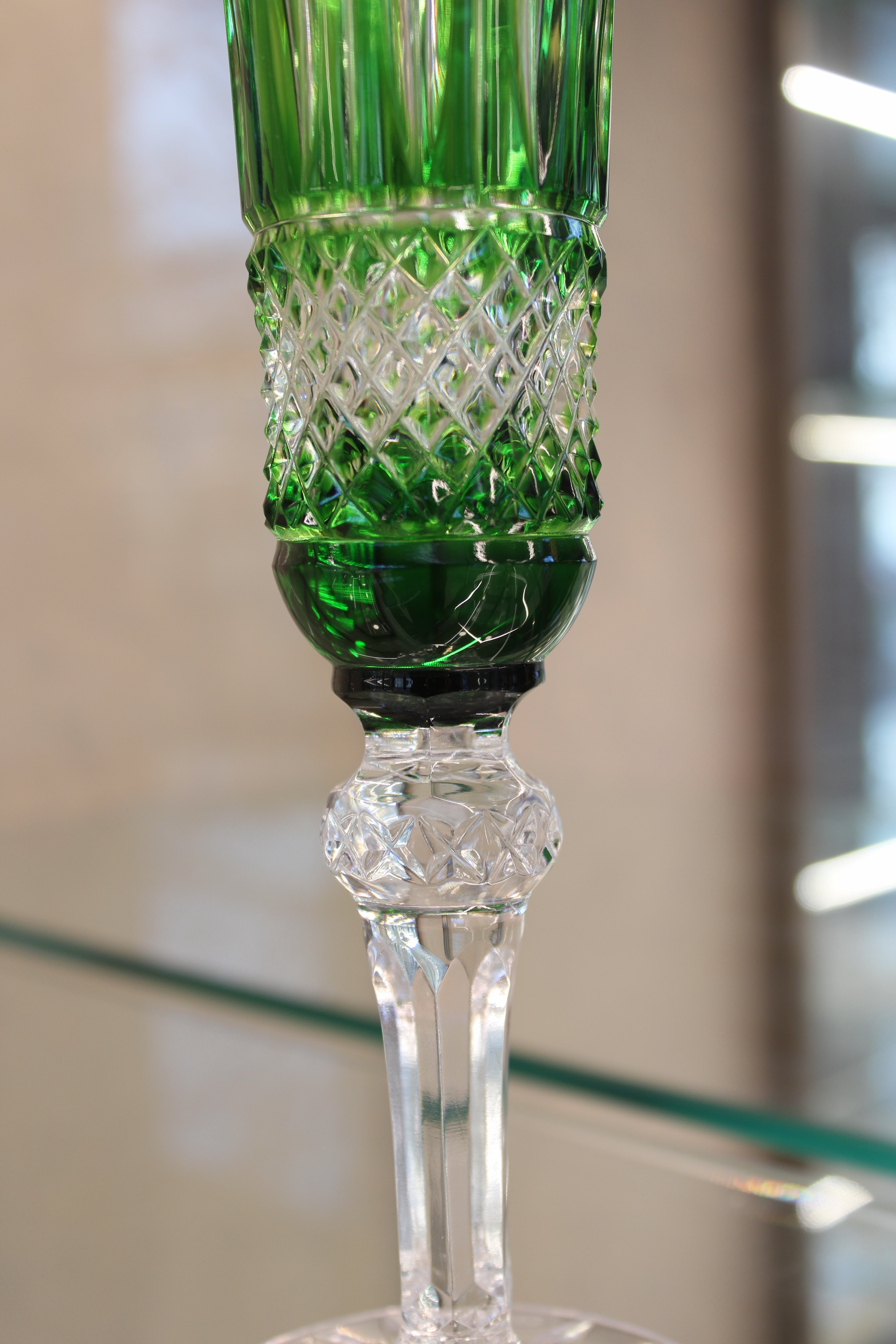 Set 6 Pahare Cu Picior Flute Tomy - 155 ml - verde