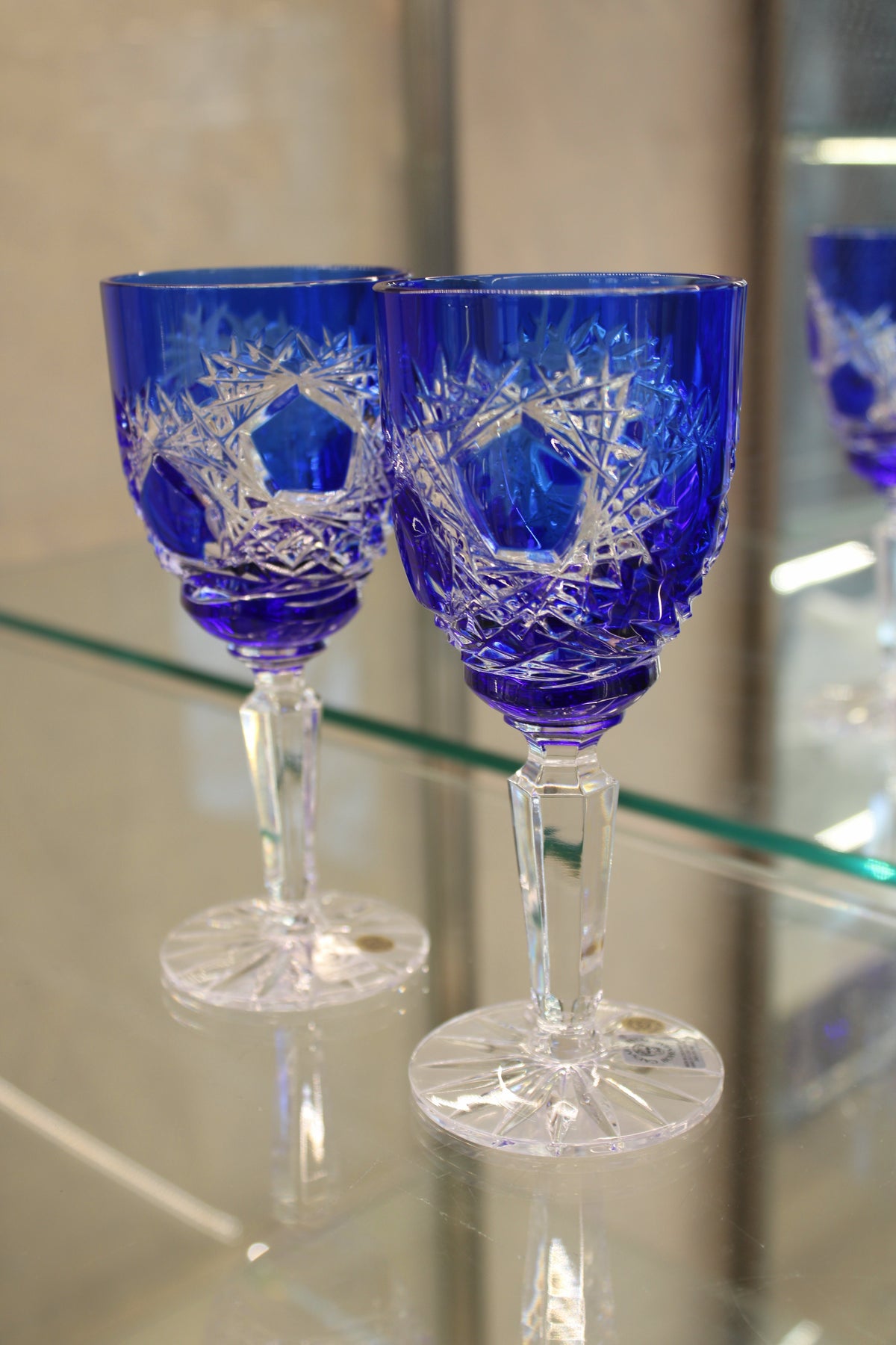 Set 2 Pahare Cu Picior Goblet Frost - 150 ml - albastru